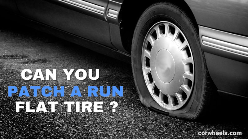can you patch a run flat tire