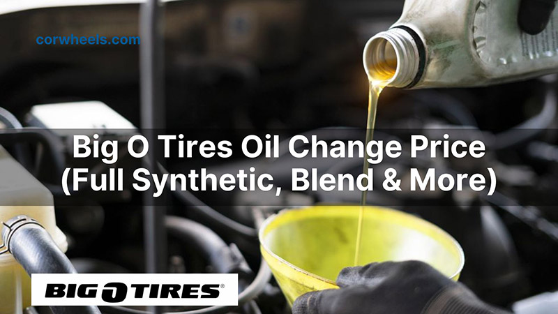 big o tires oil change price