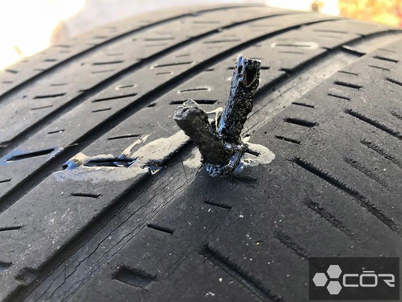 tire patched