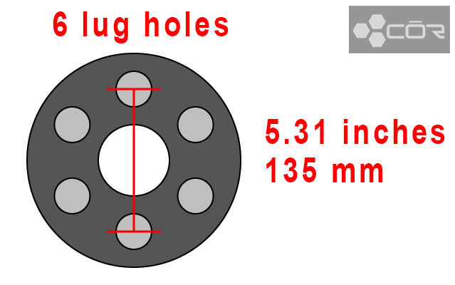 6 x 5.31 bolt pattern