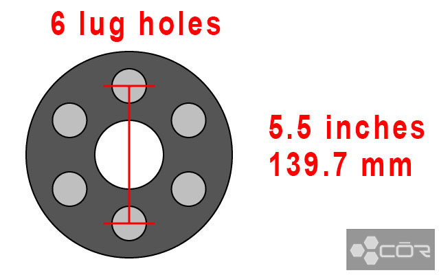 6x5.5 bolt pattern