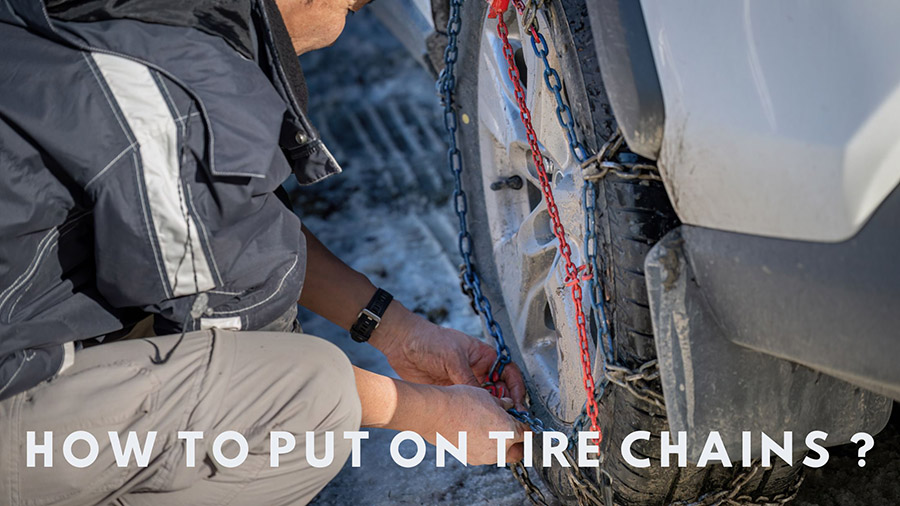 how to put on tire chains