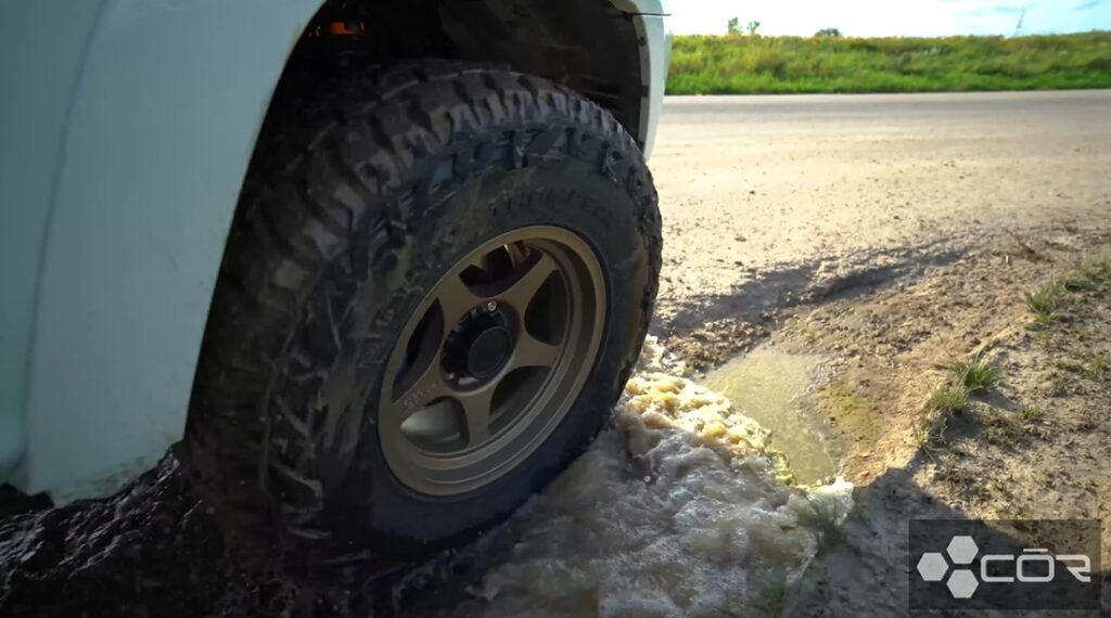 Mickey Thompson Baja Boss AT mud test