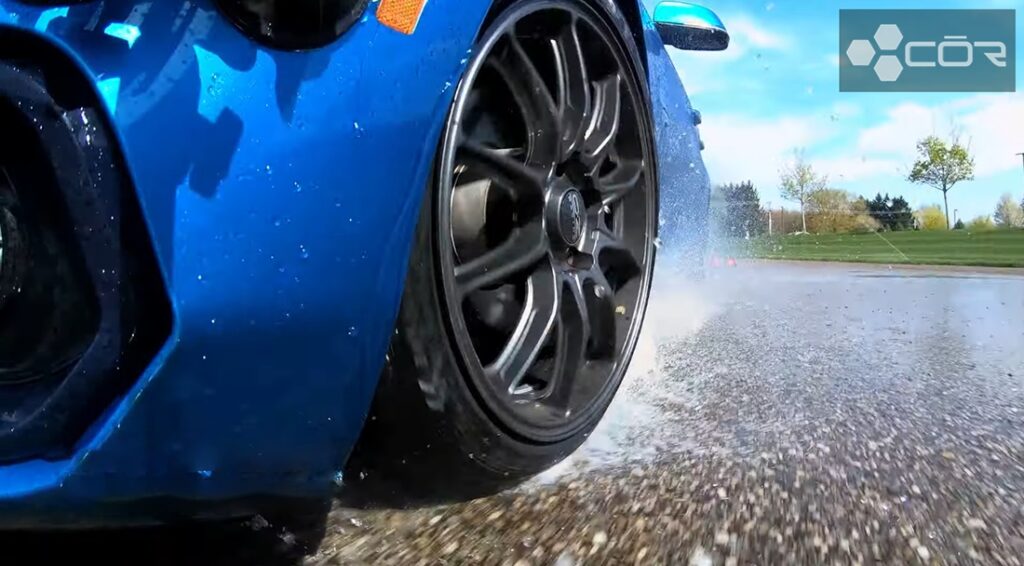 Goodyear Eagle Exhilarate wet test