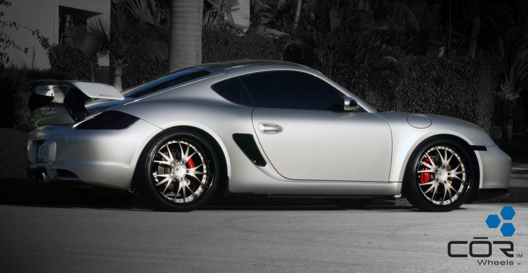 Porsche Cayman on 20 color-matched center Trident's (2)