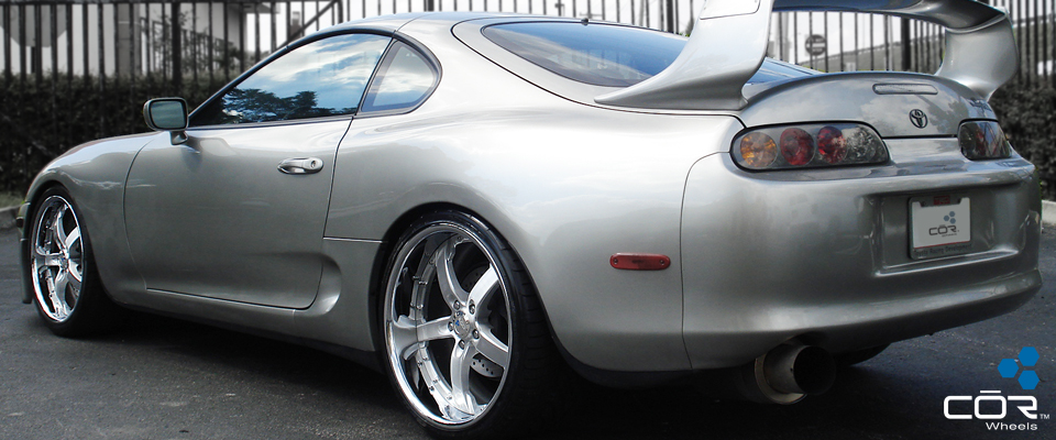 Toyota Supra on 19F & 20R Brushed center Concord's (2)