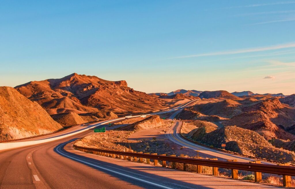 rock formation near highway